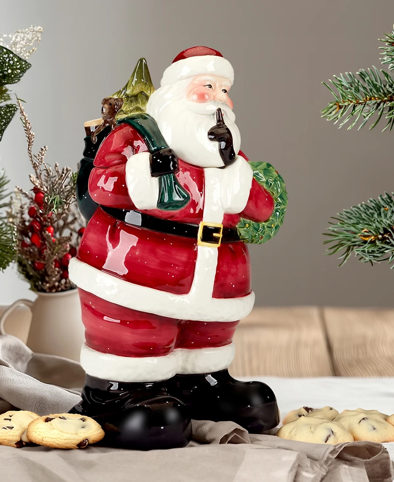 Certified International Santa's Secret 3D Cookie Jar