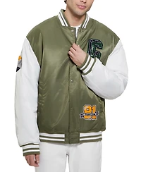 Guess Men's Tyler Varsity Bomber Jacket