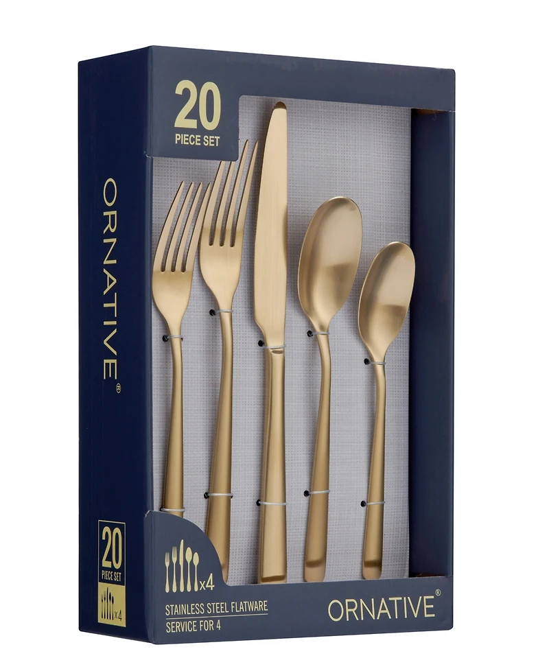 Ornative Aabbye 20 Piece Flatware Set, Service for 4