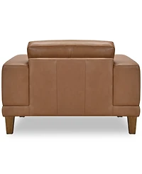 Niebee 52" Leather Chair, Created for Macy's