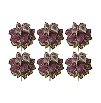 Slickblue Wax Begonia Bush for Bright and Lush Indoor Decor (Set of 6)