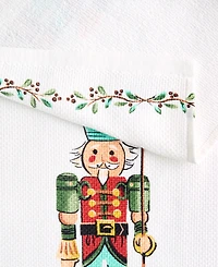 Fiesta Guardian Nutcracker Holiday Holly Sprig Kitchen Towel 16" x 28", Set of 2