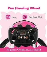 Sugift 3-in-1 Licensed Lamborghini Ride on Push Car with Handle Guardrail