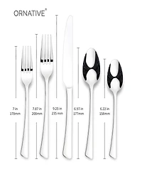Ornative Abril Mirror 20 Piece Flatware Set, Service for 4