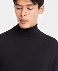 Alfani Men's Merino Wool-Blend Turtleneck Sweater, Created for Macy's
