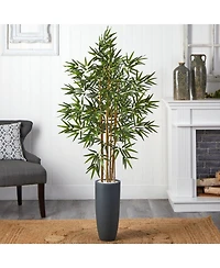 Slickblue Cane Tree Cylinder Planter – Sleek Indoor/Outdoor Plant for Modern Decor