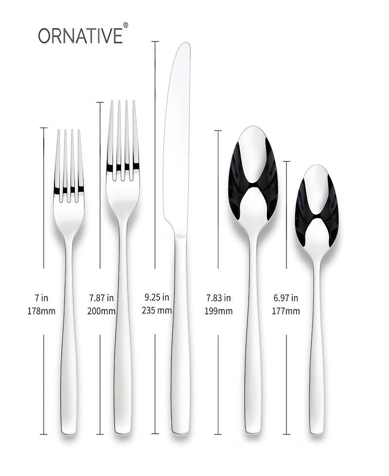 Ornative Eloise 20 Piece Flatware Set, Service for 4