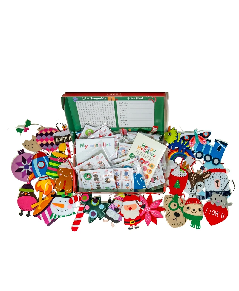 Kids Crafts 2024 Countdown to Christmas Advent Calendar, 25 Diy Craft Kits