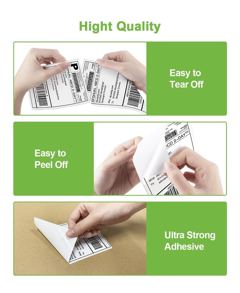 Nelko Genuine 4x6 Direct Thermal Shipping Label 220 Labels/1 Roll 4x6 Thermal Labels for PL70E Shipping Label Printer, Perforated and Strong Adhesive,