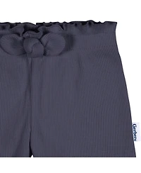 Gerber Toddler Girls Pull-On Knit Shorts, 3-Pack