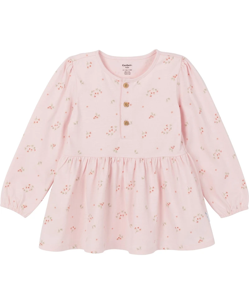 Gerber Toddler Girls Tunics and Leggings Set, 3-Piece