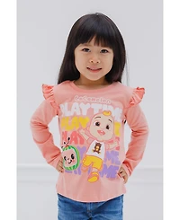 CoComelon Toddler Girls Jj Cody Nina 2 Pack T-Shirts to