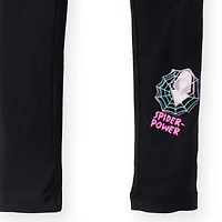 Spider-Man Girls Marvel Ghost-Spider T-Shirt and Leggings Outfit Set to