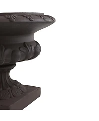 Slickblue Iron-Finished Decorative Urn Stylish Accent for Modern and Rustic Decor