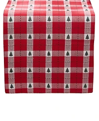 Elrene Sherwood Tree Dobby Cotton Table Runner