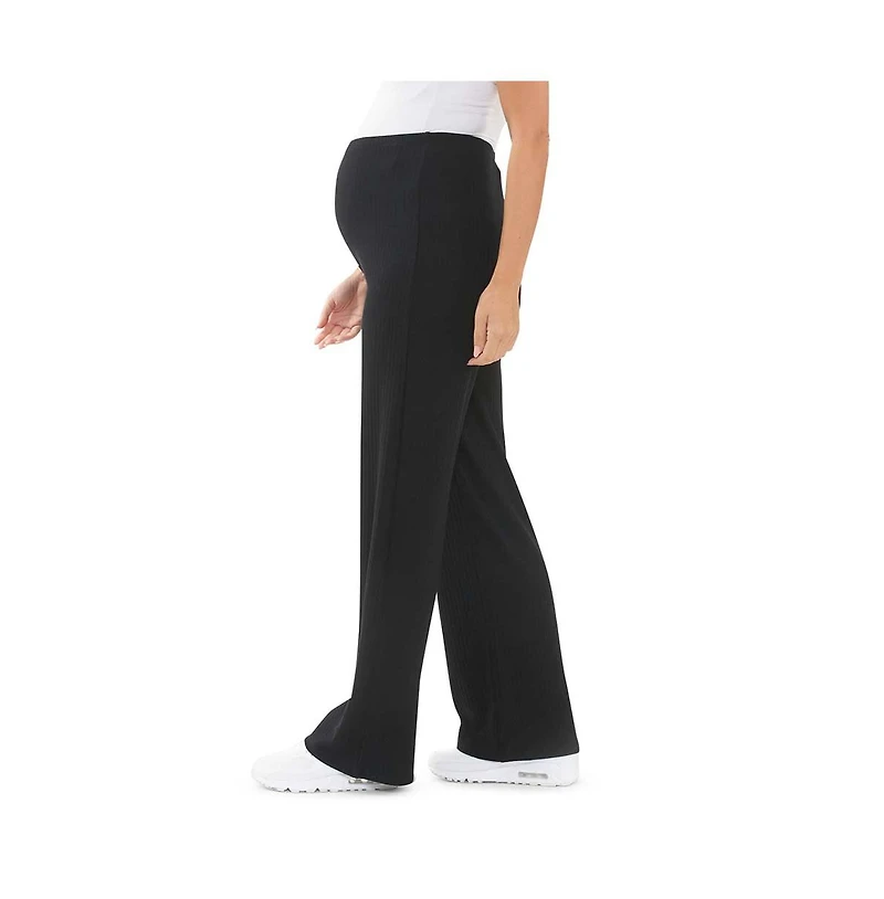 Ripe Maternity Cindy Ribbed Pants Black - Comfortable and Stylish for Every Mom
