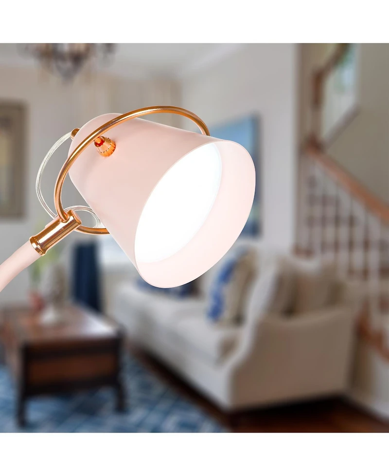 Zoey 65" Led Gooseneck Floor Lamp with Adjustable Light Colors