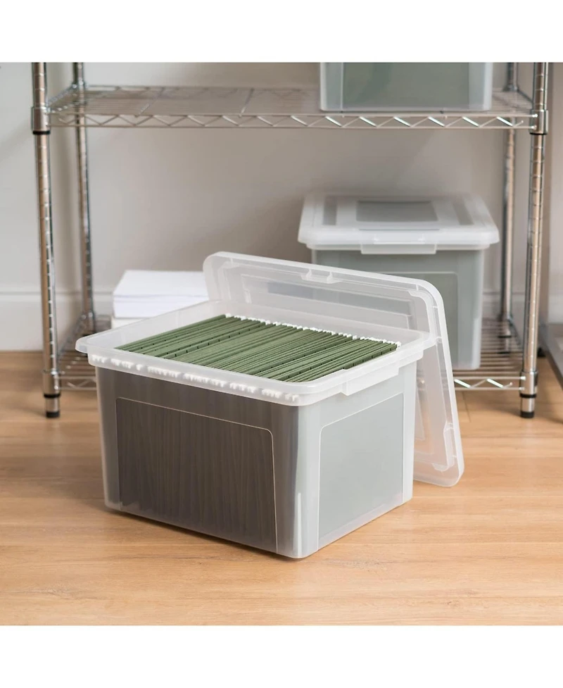 Iris 4 Pack Letter/Legal Size File Box