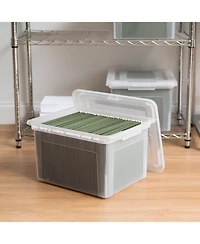Iris 4 Pack Letter/Legal Size File Box
