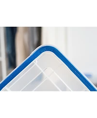 Iris 44 Quart and 26.5 Quart WeatherPro Storage Box Combo with Durable Lid and Seal and Secure Latching Buckles