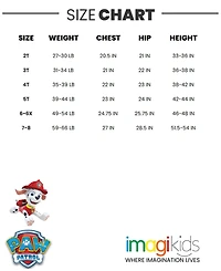 Paw Patrol Toddler Girls Hooded Cosplay T-Shirt Dress and Leggings Outfit Set to (2T - 7-8)