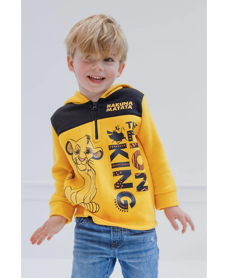 Disney Toddler Boys Fleece Half Zip Hoodie to (12 Months - 18-20)