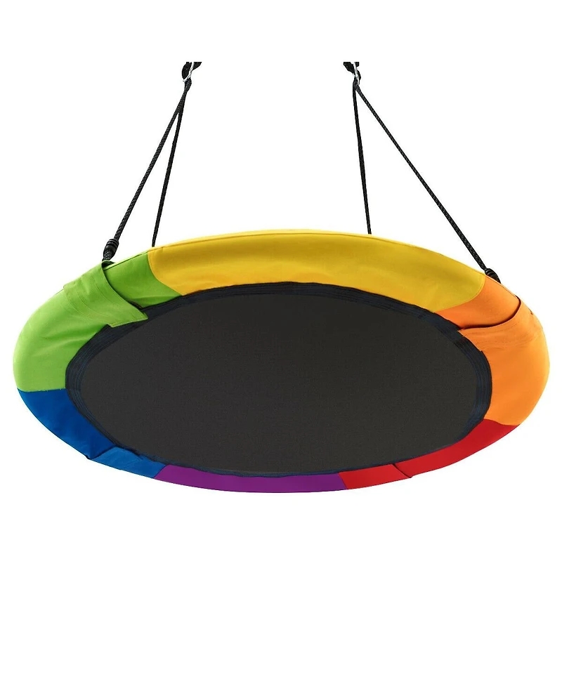 Sugift 40 Inch Flying Saucer Tree Swing Outdoor Play for Kids