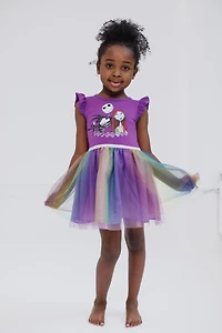 Disney Raya and the Last Dragon Little Mermaid Frozen Nightmare Before Christmas Girls Tulle Dress Toddler to Big Kid
