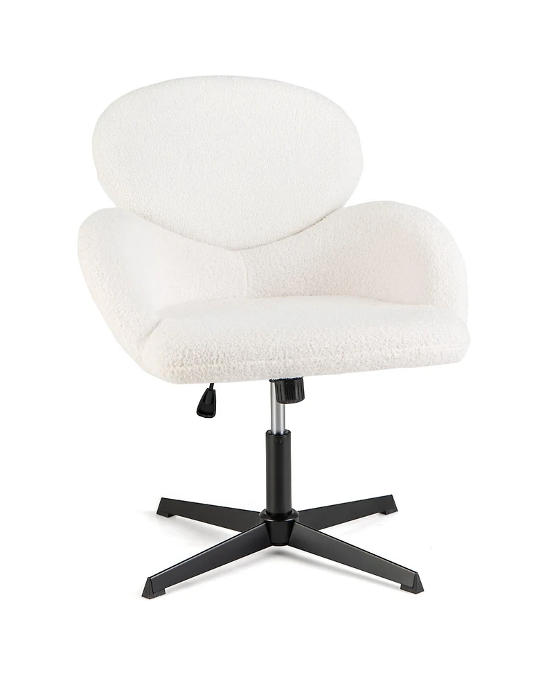 Criss Cross Chair Swivel Cross Legged Chair with Adjustable Height for Home Office