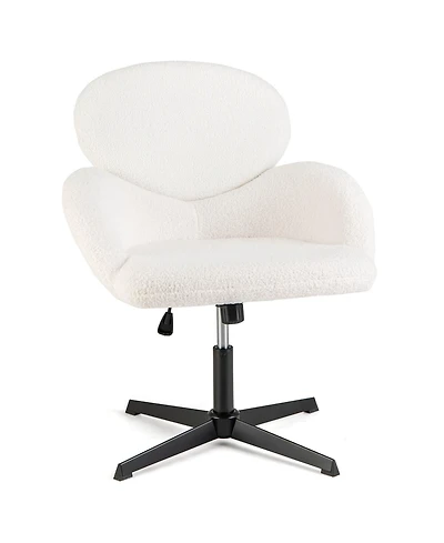 Criss Cross Chair Swivel Cross Legged Chair with Adjustable Height for Home Office