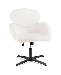 Criss Cross Chair Swivel Cross Legged Chair with Adjustable Height for Home Office