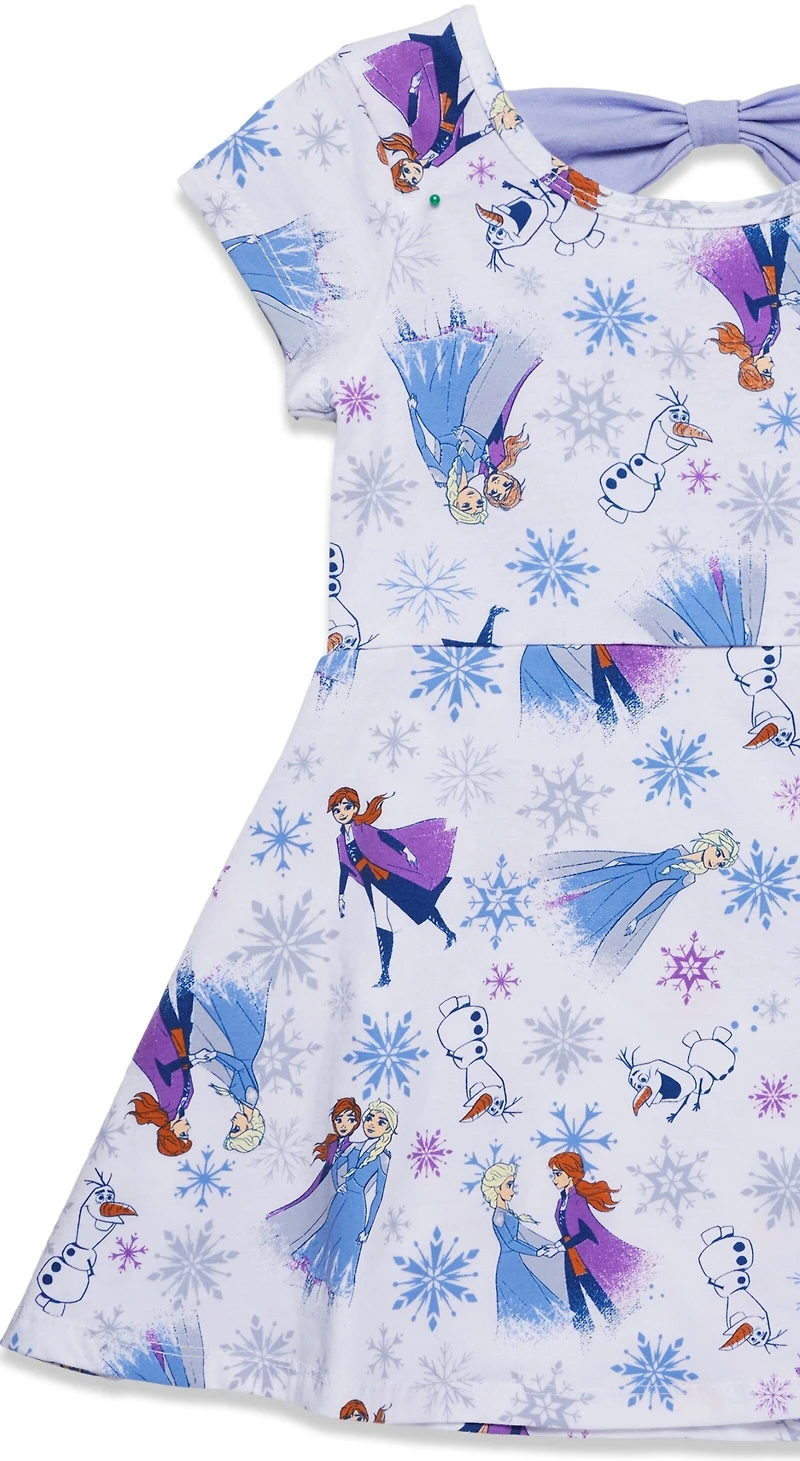 Frozen Toddler Girls Disney Elsa Princess Anna Olaf Christmas Skater Dress to