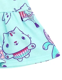 Gabby's Dollhouse Girls Dreamworks Pandy Paws Cakey Cat MerCat Fleece Dress to