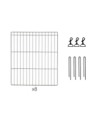 Iris Usa 30" Exercise 8 Panel Wire Metal Pet Playpen for Dog