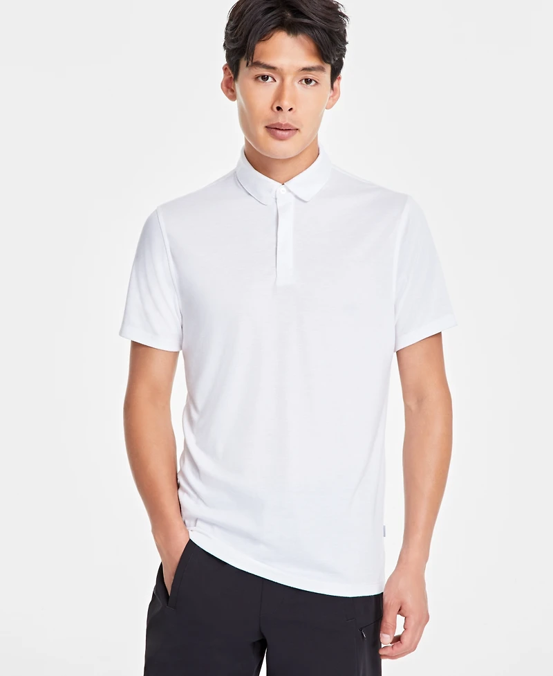 Alfani Men's AlfaTech Stretch Solid Polo Shirt, Created for Macy's