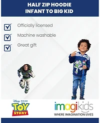 Disney Boys Fleece Half Zip Hoodie to (12 Months - 18-20)