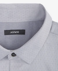 Alfani Men's Modern Classic-Fit Stretch Dot Dobby Button-Down Shirt, Created for Macy's