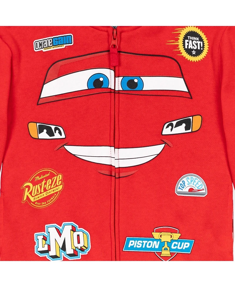 Disney Toddler Boys Winnie the Pooh Incredibles Cars Fleece Zip Up Cosplay Hoodie to (18 Months - 18-20)