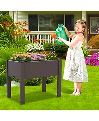 Slickblue Raised Bed Grow Box Self-Watering Planter Stand with Water Level Monitor