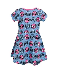 Marvel Toddler Girls Spider-Man Spider-Girl French Terry Skater Dress to