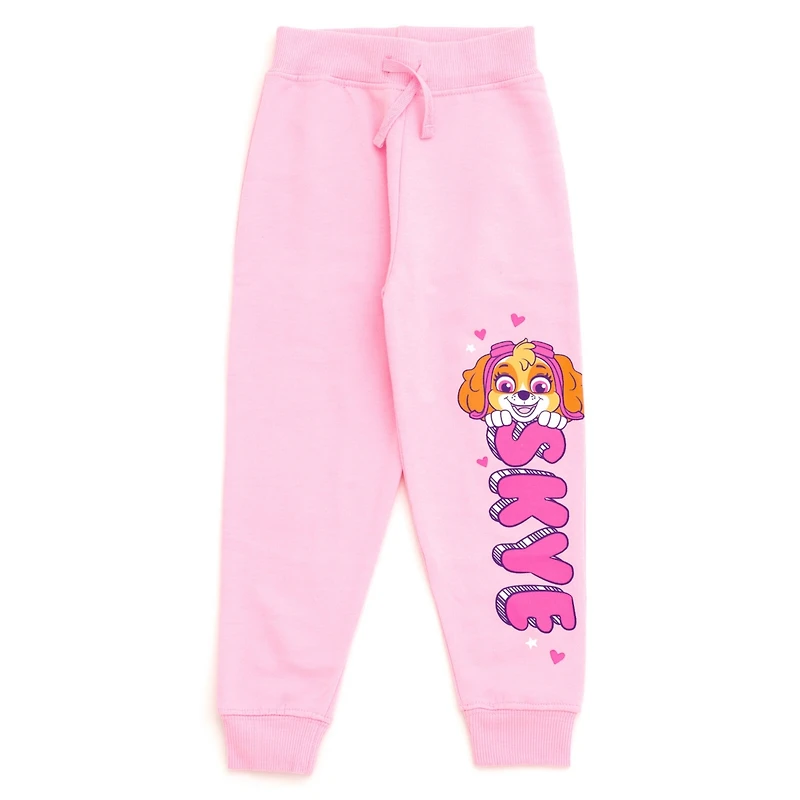 Paw Patrol Toddler Girls Fleece 3 Pack Pants to (2T - 7-8