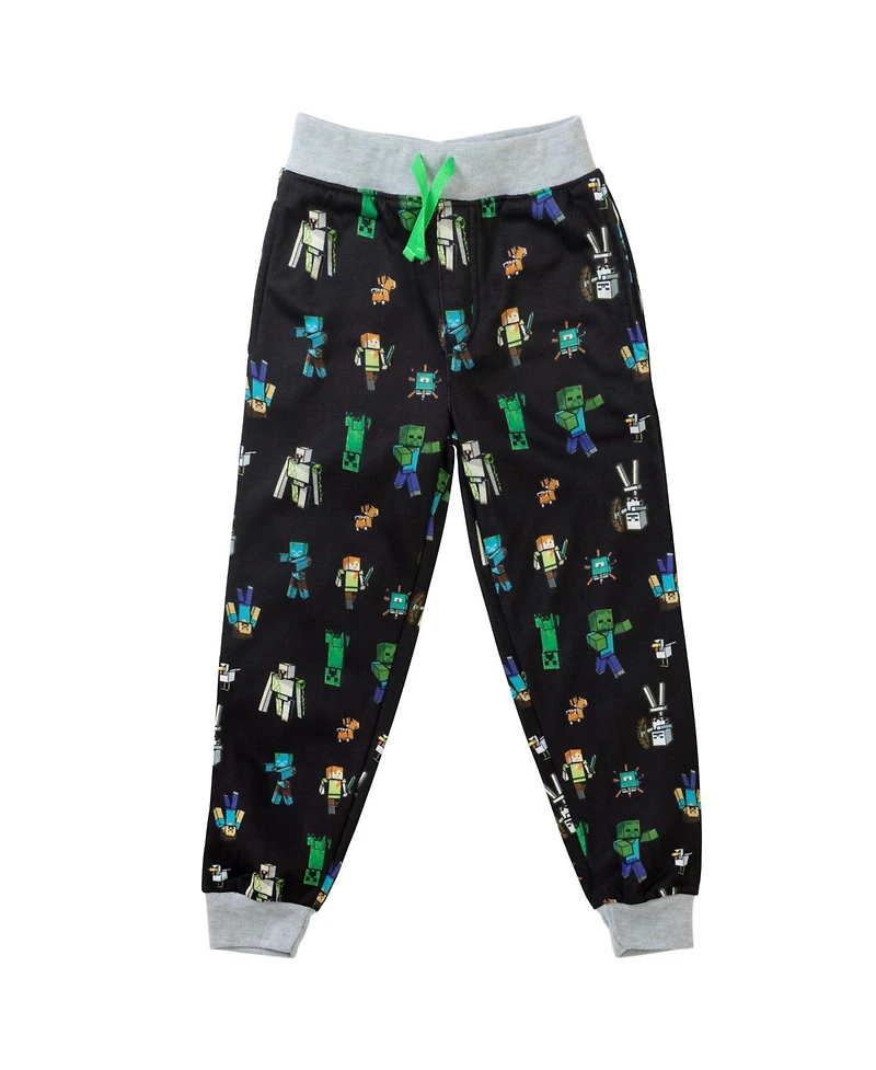 Minecraft Boys Fleece 2 Pack Jogger Pants to