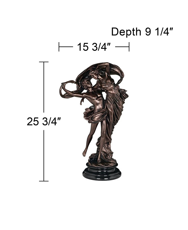 Kensington Hill Floating Dancing Couple Bronze Finish 25 3/4" High Sculpture