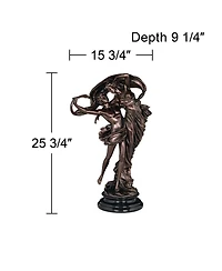 Kensington Hill Floating Dancing Couple Bronze Finish 25 3/4" High Sculpture