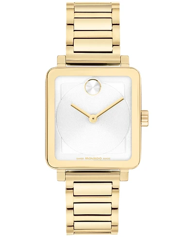 Movado Women's Bold Evolution 2.0 Swiss Quartz Ionic Plated Light Gold Steel Watch 26mm