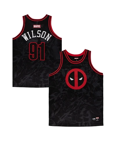 Lids Men's Black Deadpool Basketball Jersey