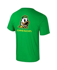 Colosseum Men's Green Oregon Ducks Logo Lockup 2-Hit Active Blend T-Shirt