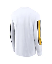 Nike Men's White Iowa Hawkeyes Local Spirit Slogan Long Sleeve T-Shirt