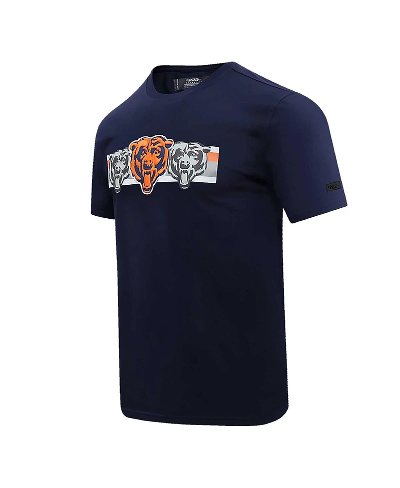 Pro Standard Men's Navy Chicago Bears Retro Striper T-Shirt