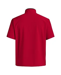 Adidas Men's Red Nc State Wolfpack Coaches Sideline Half-Zip Short Sleeve Jacket